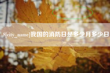 抚州我国的消防日是多少月多少日