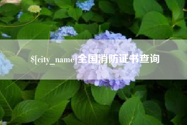 抚州全国消防证书查询