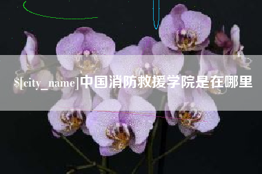 抚州中国消防救援学院是在哪里