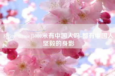 抚州5000米有中国人吗-都有中国人坚毅的身影