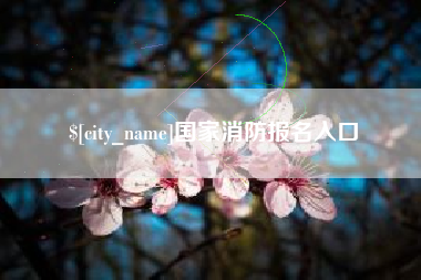 抚州国家消防报名入口