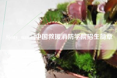 抚州中国救援消防学院招生简章
