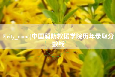 抚州中国消防救援学院历年录取分数线
