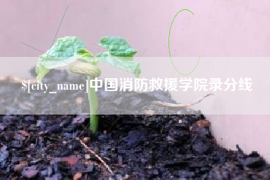抚州中国消防救援学院录分线