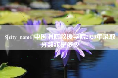 抚州中国消防救援学院2020年录取分数线是多少