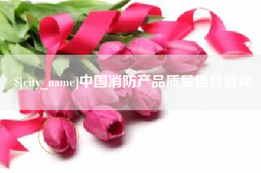 抚州中国消防产品质量信息查询