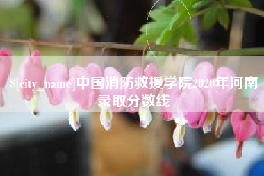 抚州中国消防救援学院2020年河南录取分数线