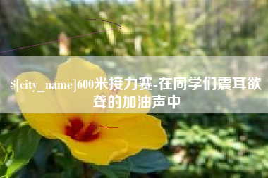 抚州600米接力赛-在同学们震耳欲聋的加油声中