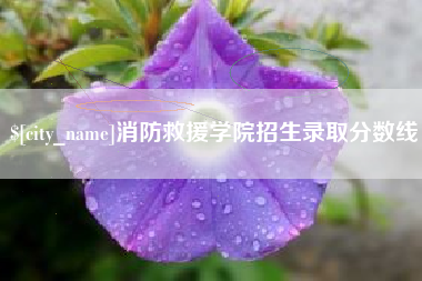 抚州消防救援学院招生录取分数线