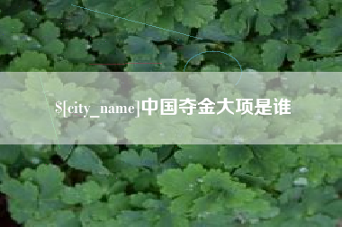 抚州中国夺金大项是谁
