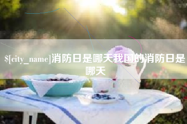 抚州消防日是哪天我国的消防日是哪天
