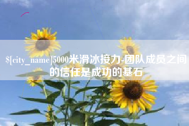 抚州5000米滑冰接力-团队成员之间的信任是成功的基石
