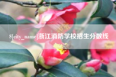 抚州浙江消防学校招生分数线