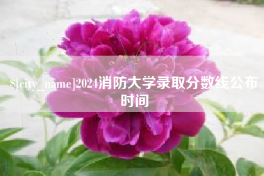 抚州2024消防大学录取分数线公布时间