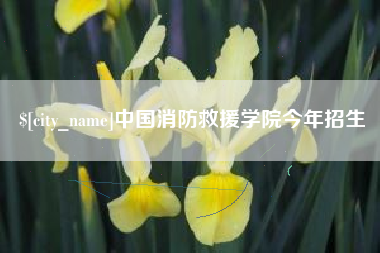 抚州中国消防救援学院今年招生