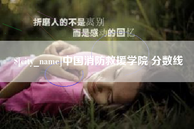 抚州中国消防救援学院 分数线