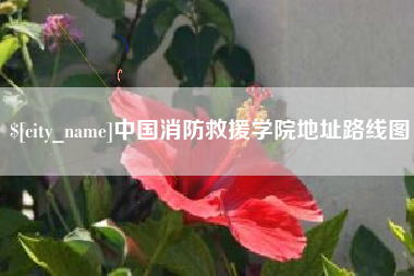 抚州中国消防救援学院地址路线图