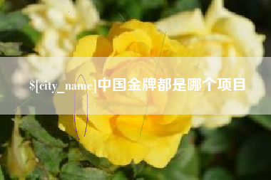 抚州中国金牌都是哪个项目