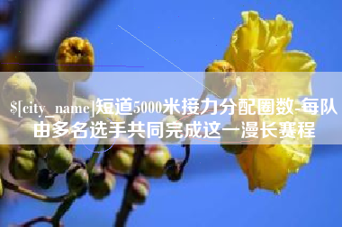 抚州短道5000米接力分配圈数-每队由多名选手共同完成这一漫长赛程