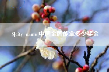 抚州中国金牌能拿多少奖金
