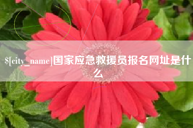 抚州国家应急救援员报名网址是什么