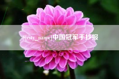 抚州中国冠军手抄报