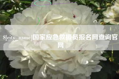 抚州国家应急救援员报名网查询官网