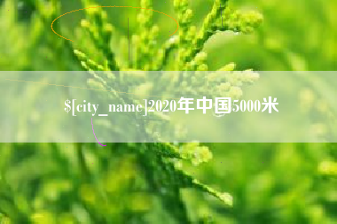 抚州2020年中国5000米