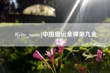 抚州中国奥运金牌第九金