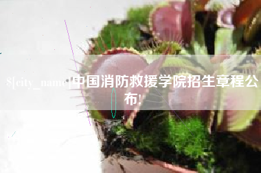 抚州中国消防救援学院招生章程公布!