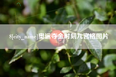 抚州奥运夺金时刻九宫格图片