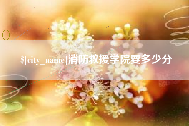 抚州消防救援学院要多少分